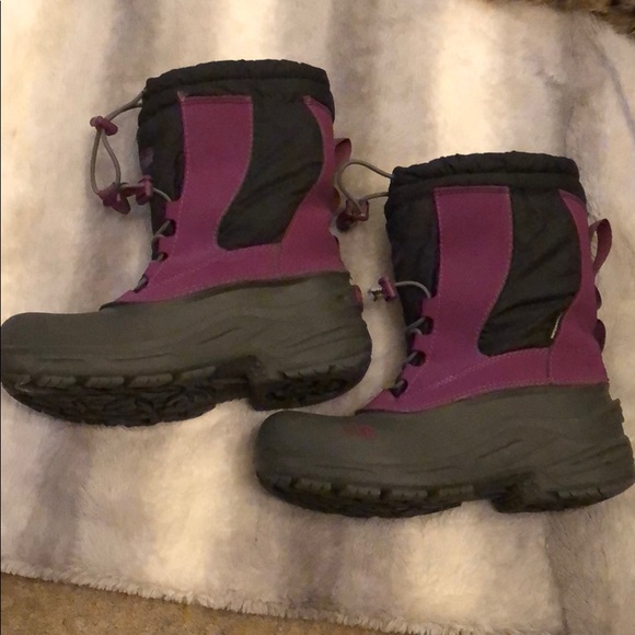 north face girls winter boots